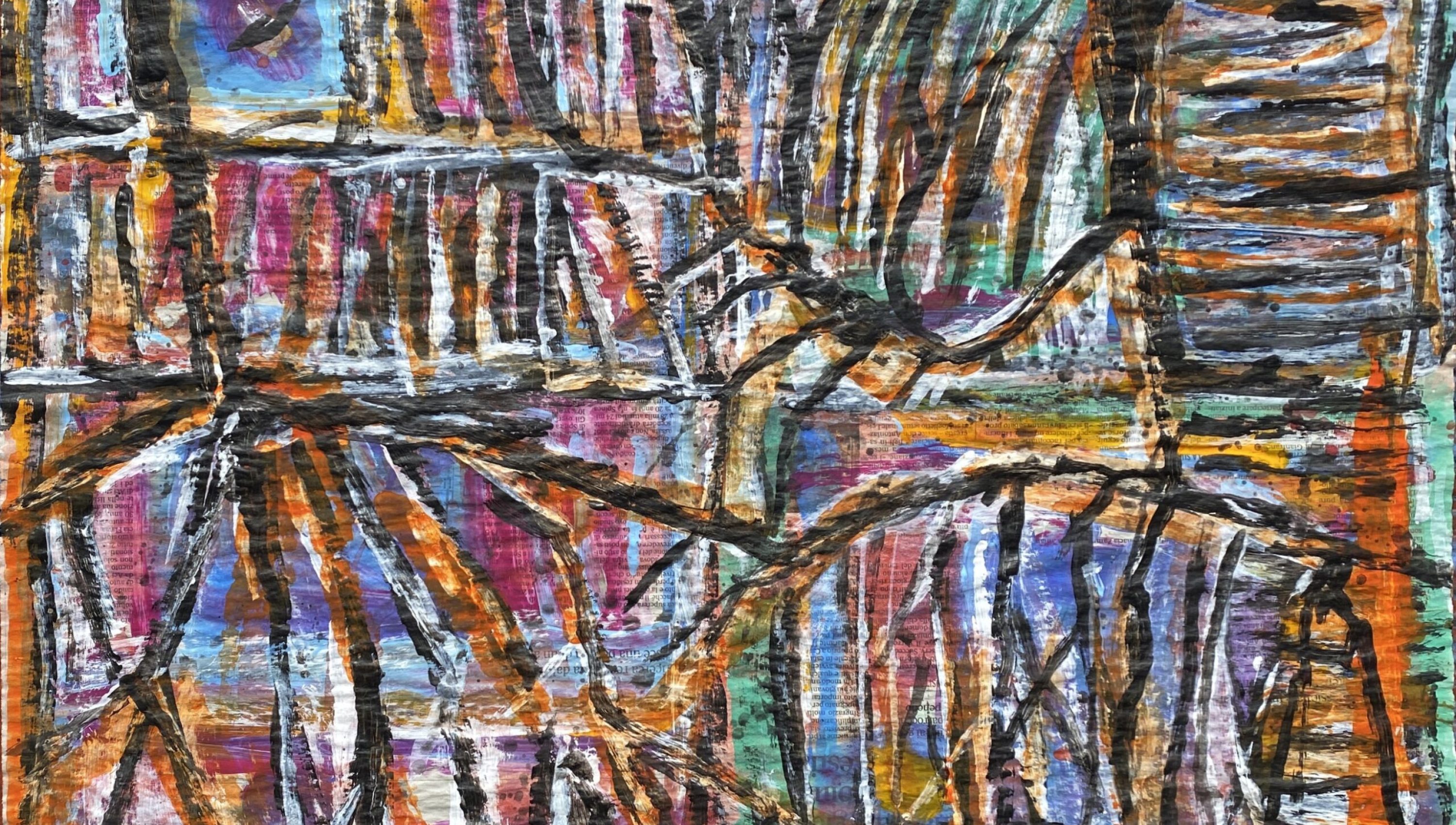 L’arbre dans la bibliothèque, 2023 
59.1  x 42 cm
