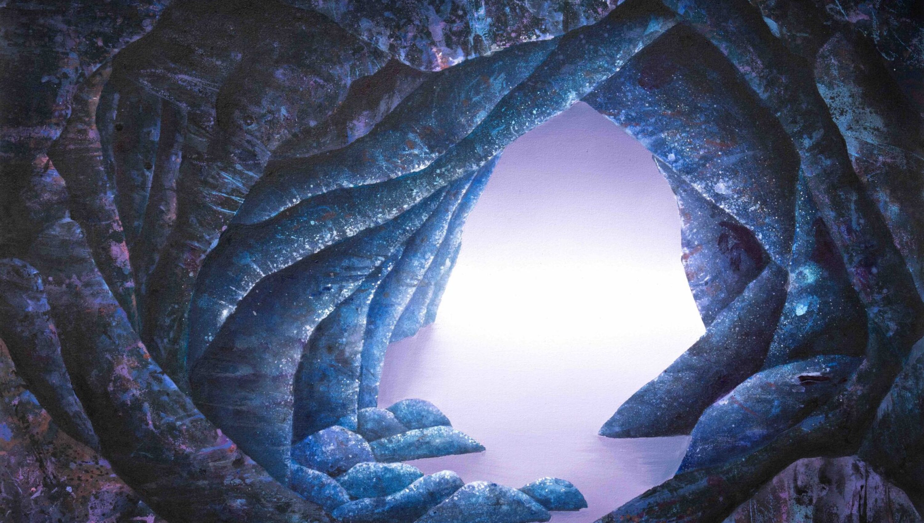 Enfold (fantastic voyage)_2025, acrylic and oil on canvas, 100x80 cm